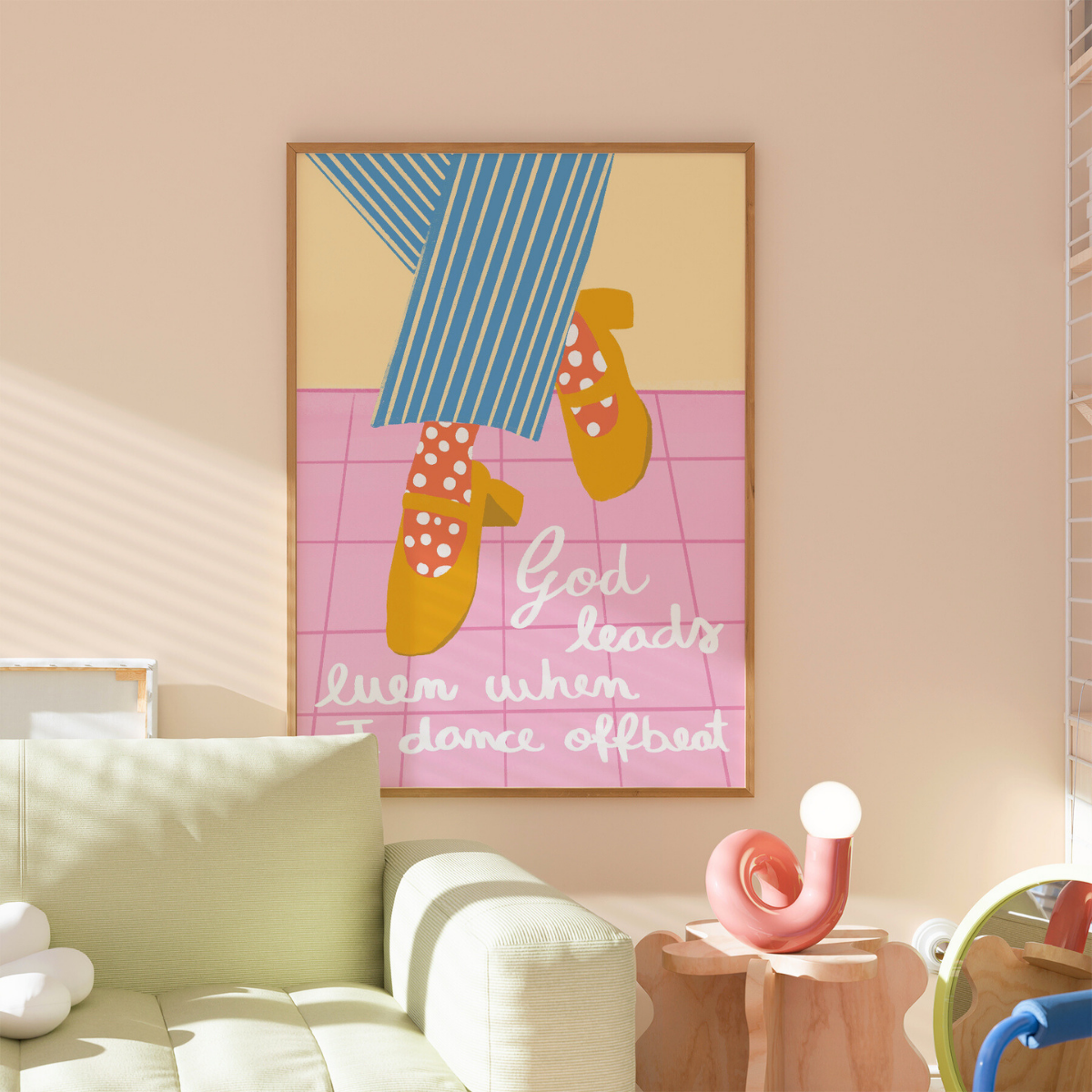 Dio guida l'arte murale – Divertente stampa cristiana