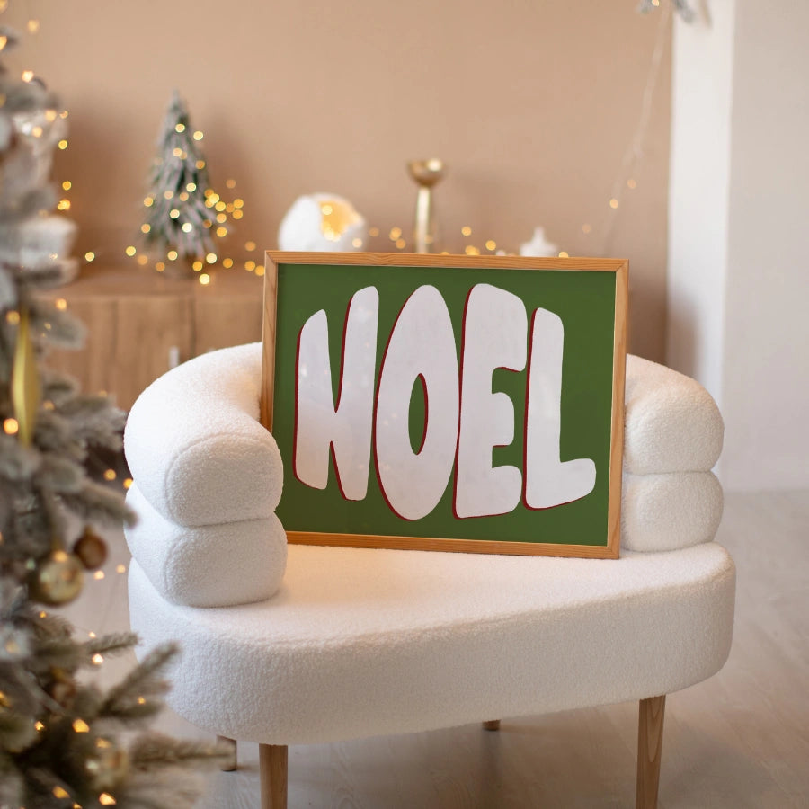 Noel Wall Art - Classic Christmas Typography Print