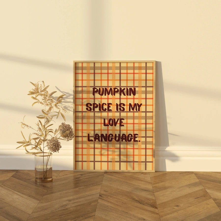 Pumpkin Spice Wall Art - Rustic Fall Home Decor