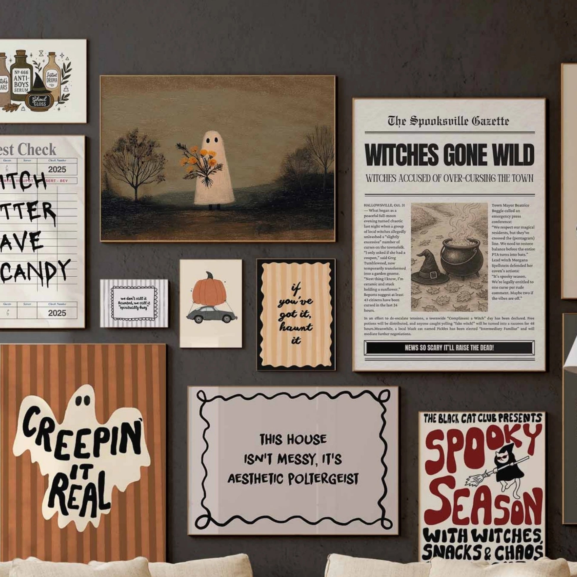 Handmade Halloween Decor - over 200 prints