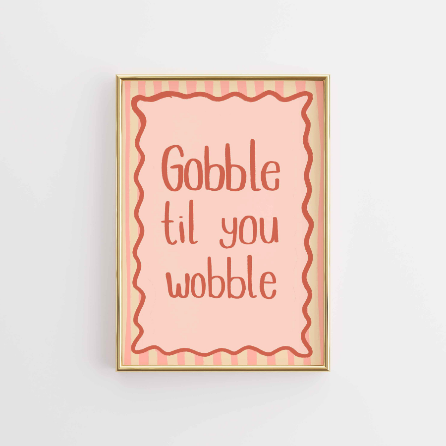 Thanksgiving Wall Art – Funny Turkey Print