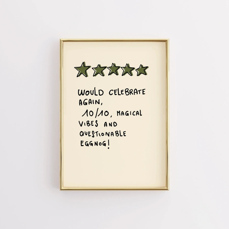 Funny Christmas Quote Wall Art