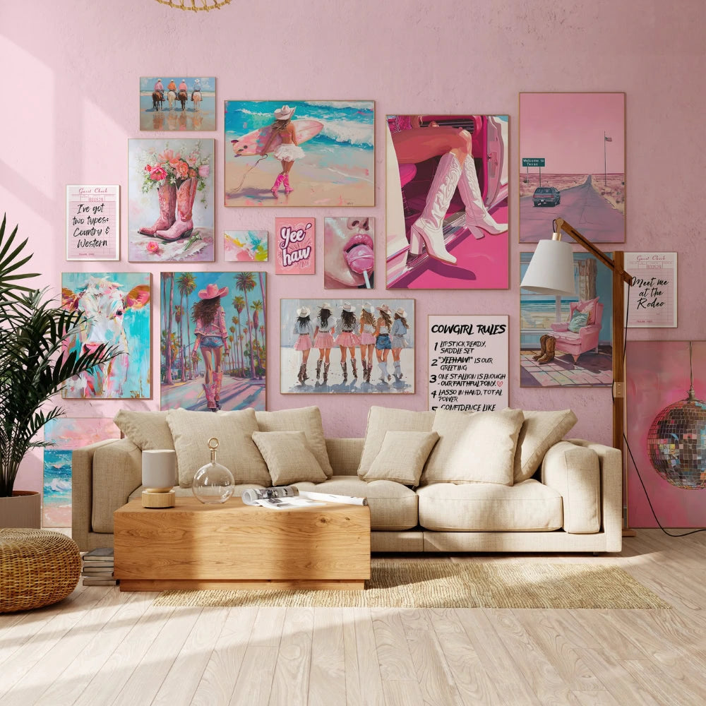 Maximalist Cowgirl, over 220 prints