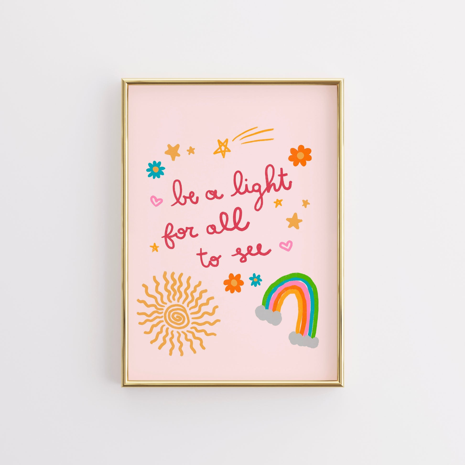 Be a Light for All to See Wall Art – Christian Kids Room Decor