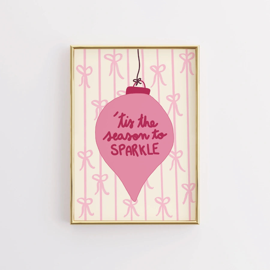 Season to Sparkle – Preppy Holiday Ornament Print