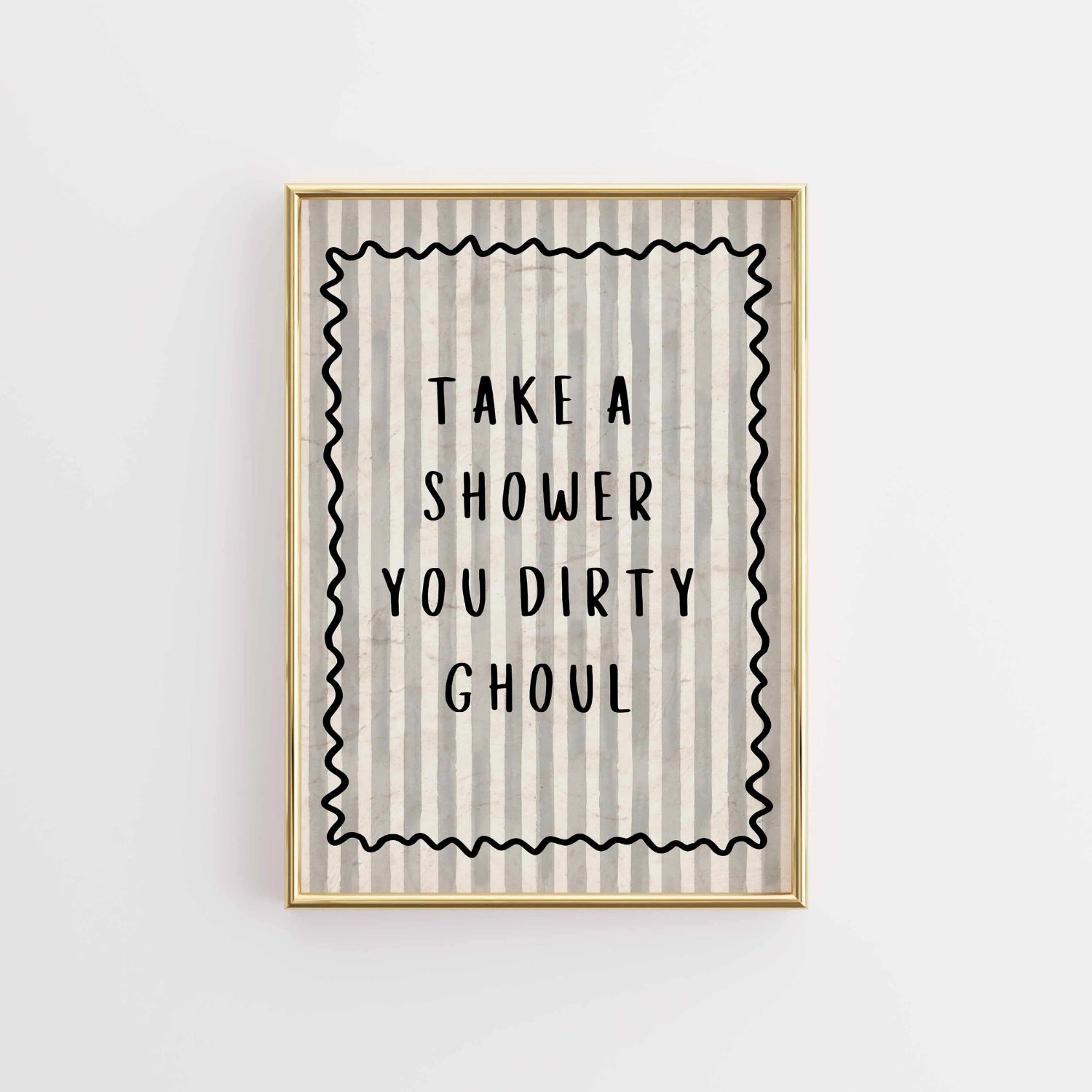 Funny Halloween Bathroom Wall Art