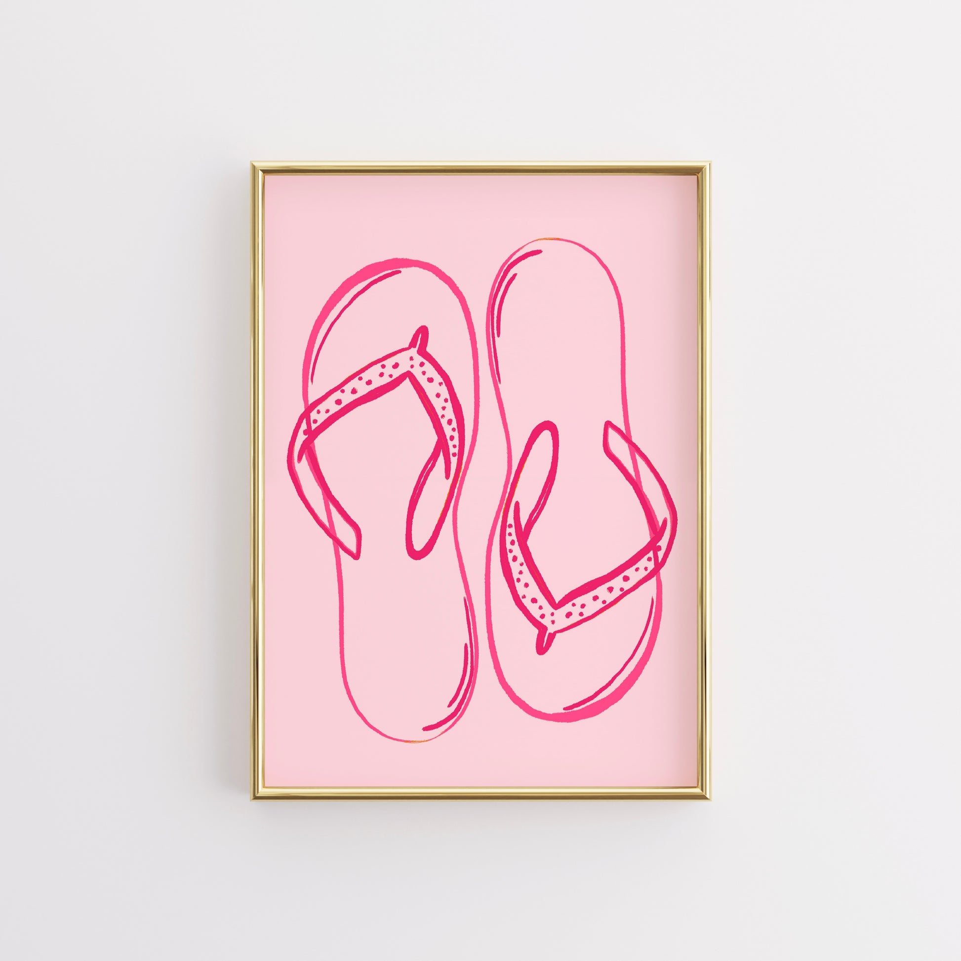 Flip Flops Wall Art – Beach House Summer Print