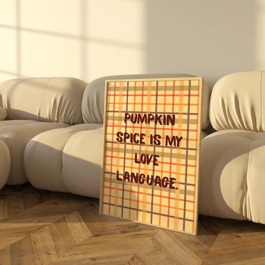 Pumpkin Spice Wall Art - Rustic Fall Home Decor