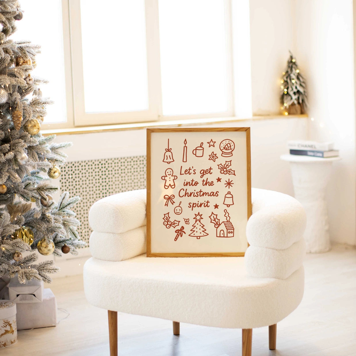 Let's Get Into the Christmas Spirit Poster