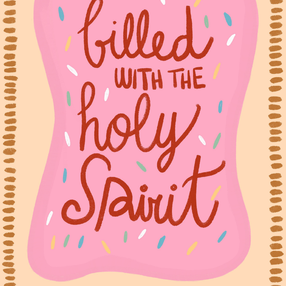 Filled with the Holy Spirit Wall Art – Trendy Faith Poster