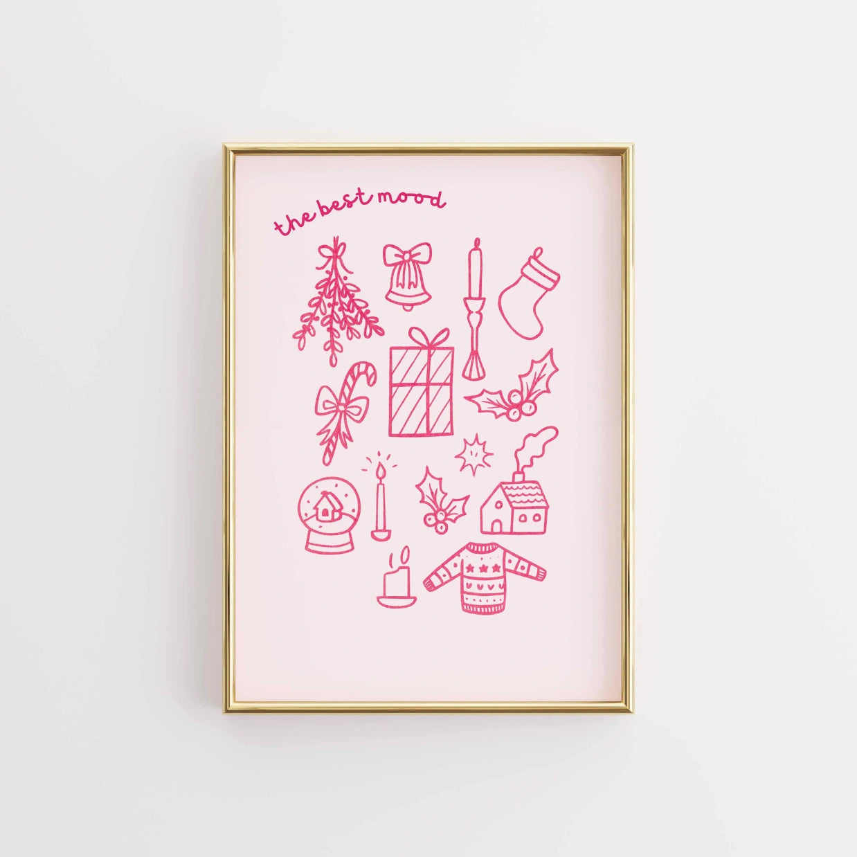 The Best Mood Christmas Print,