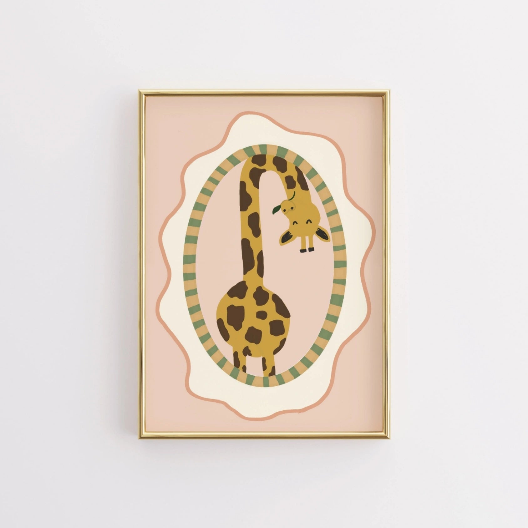 Vintage Giraffe Nursery Print