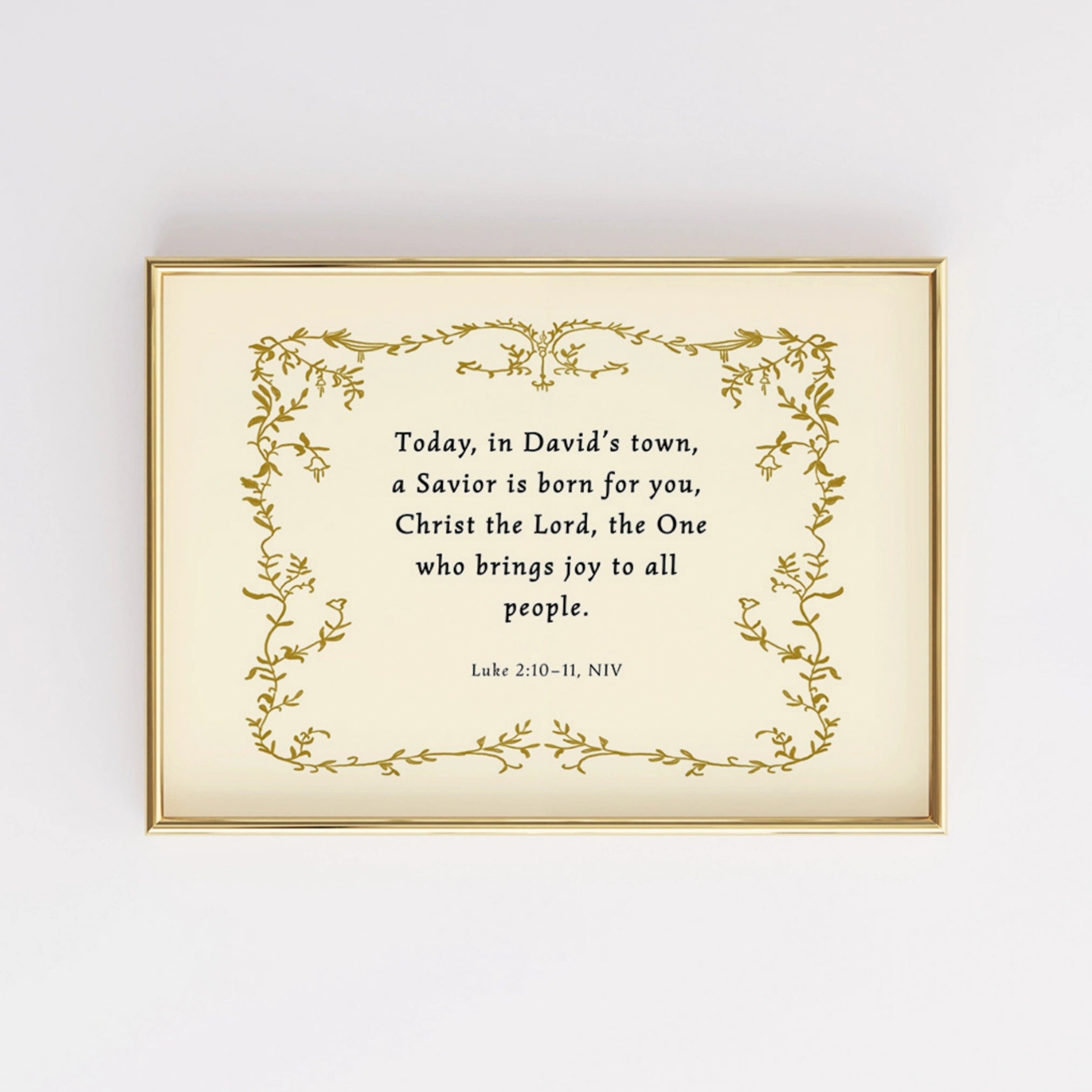 A Savior Is Born Scripture Wall Art