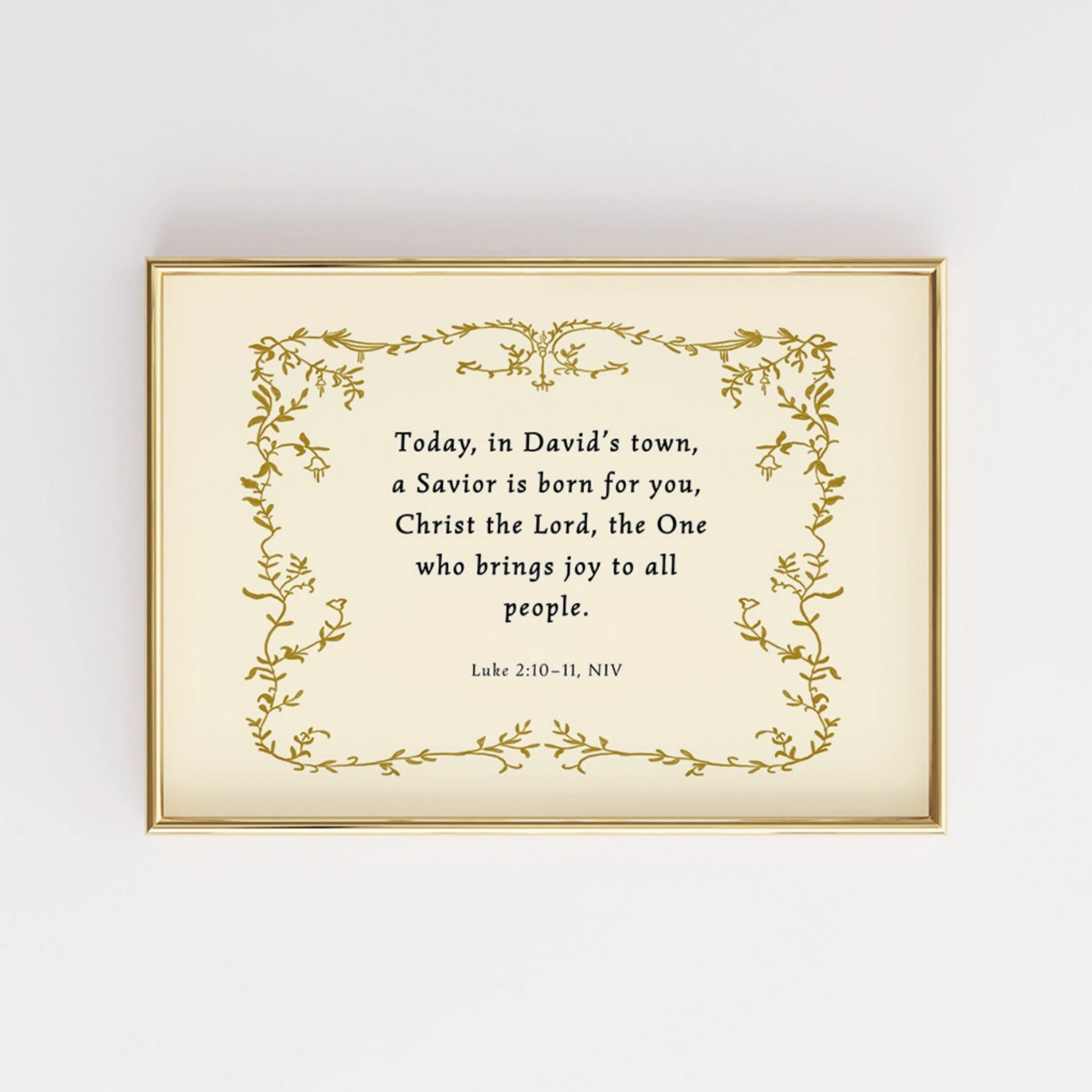 A Savior Is Born Scripture Wall Art