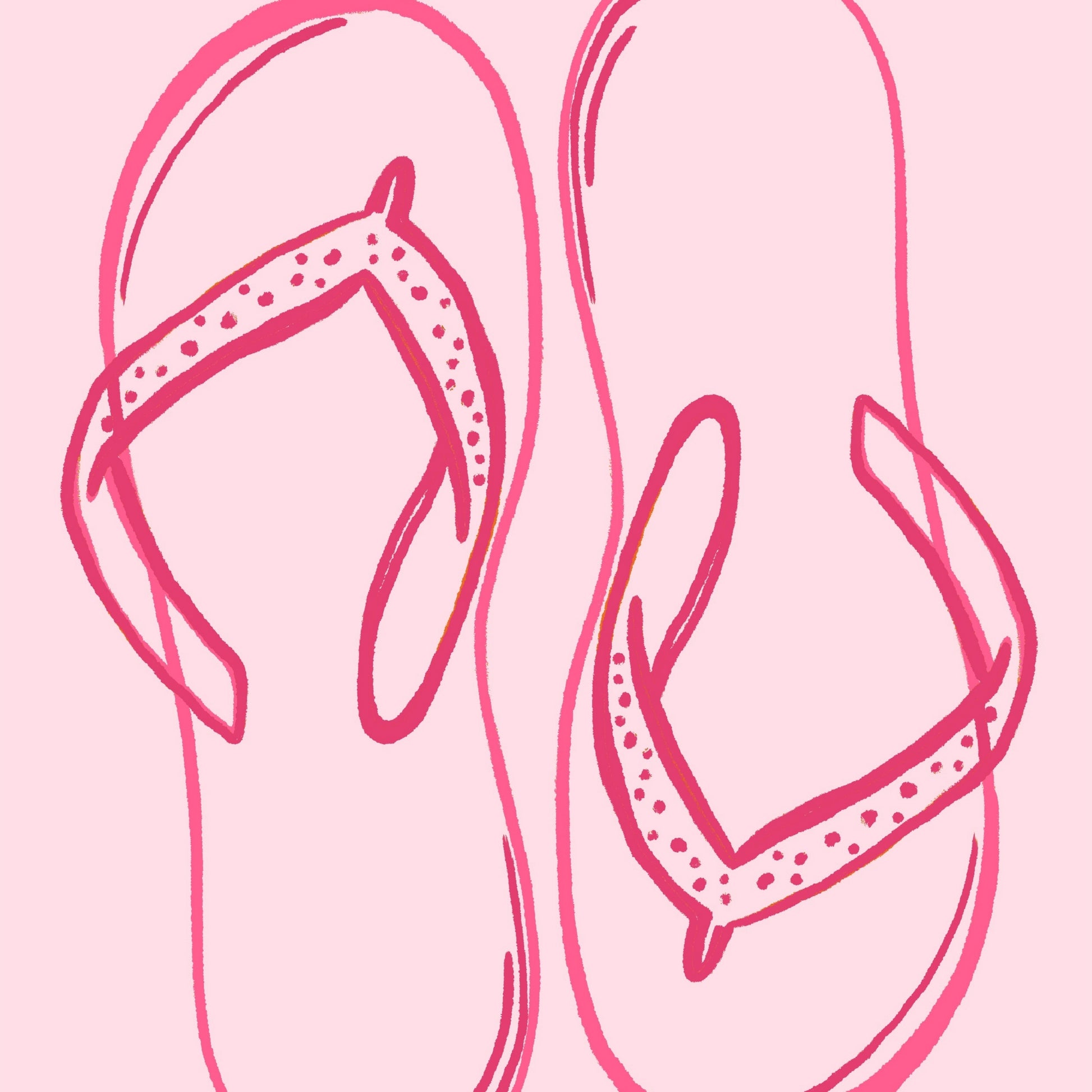 Flip Flops Wall Art – Beach House Summer Print