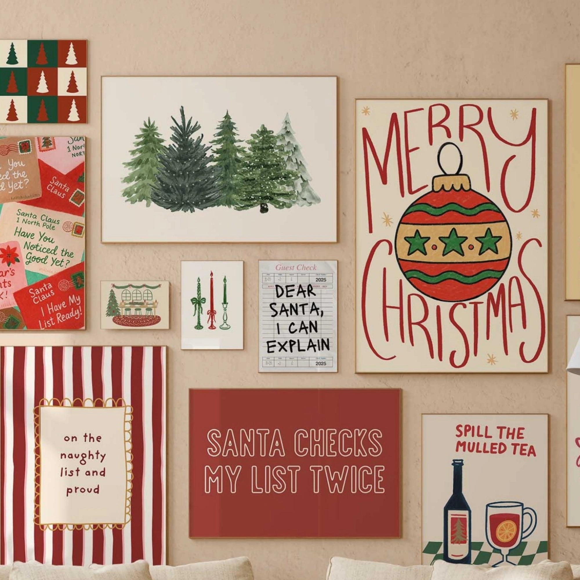 Handmade  Christmas Decor, over 170 prints