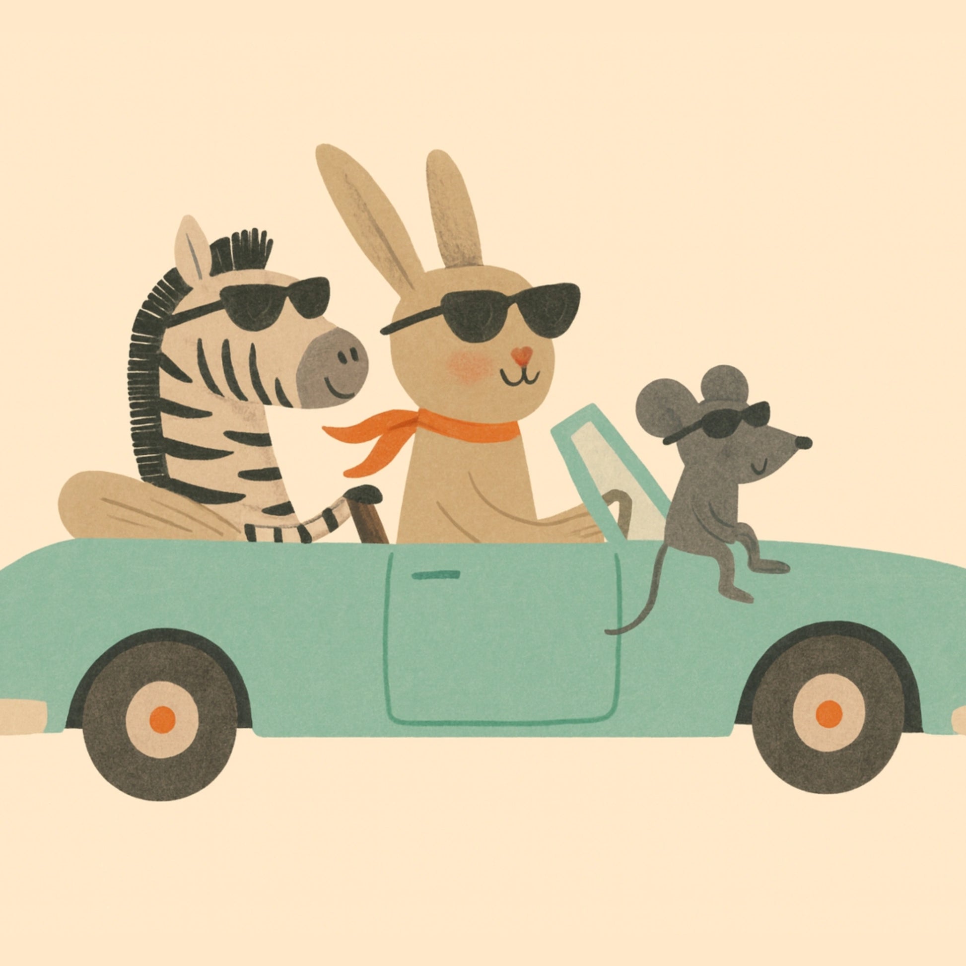 Illustrazione di animali carini