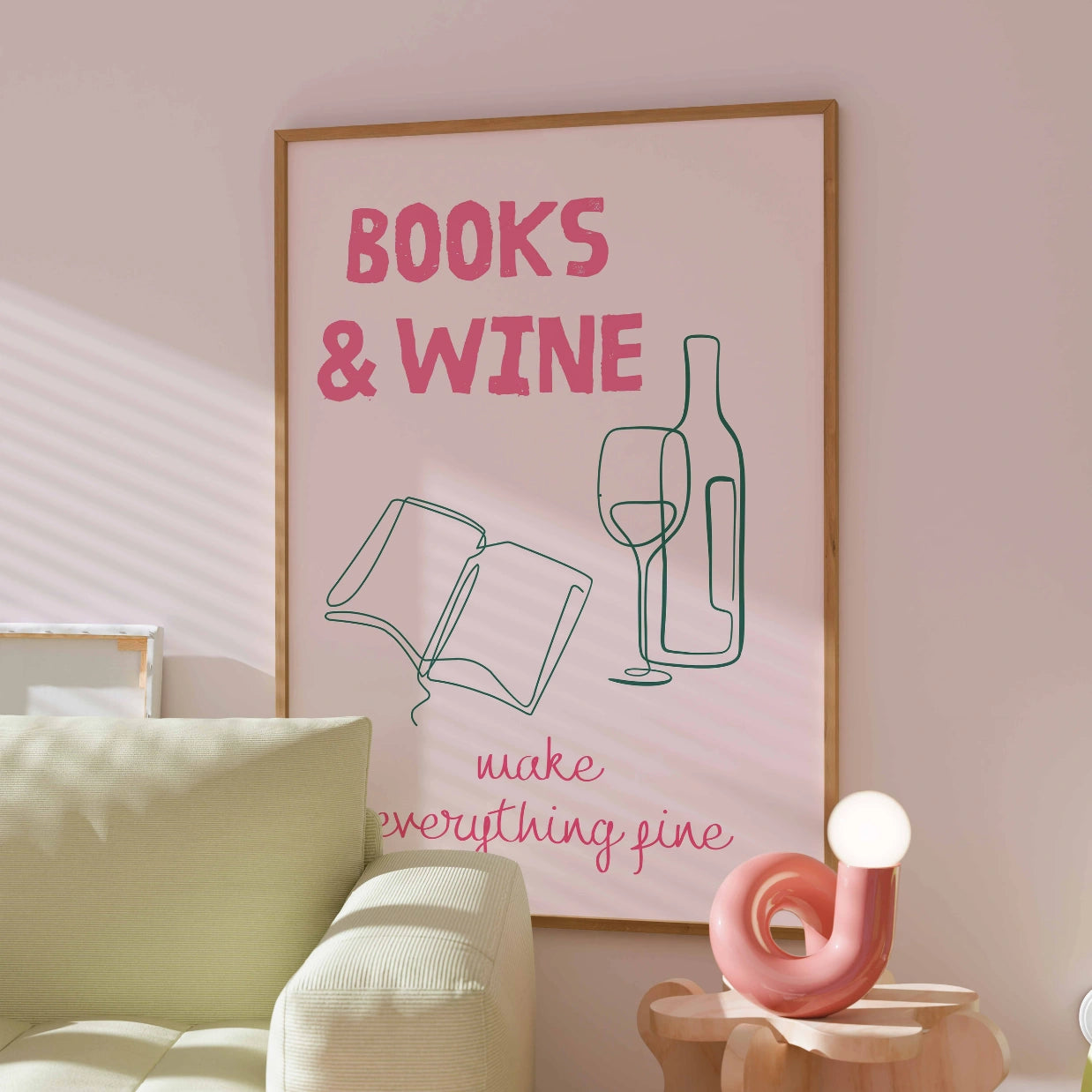 Libri e vino - Stampa rosa libresca