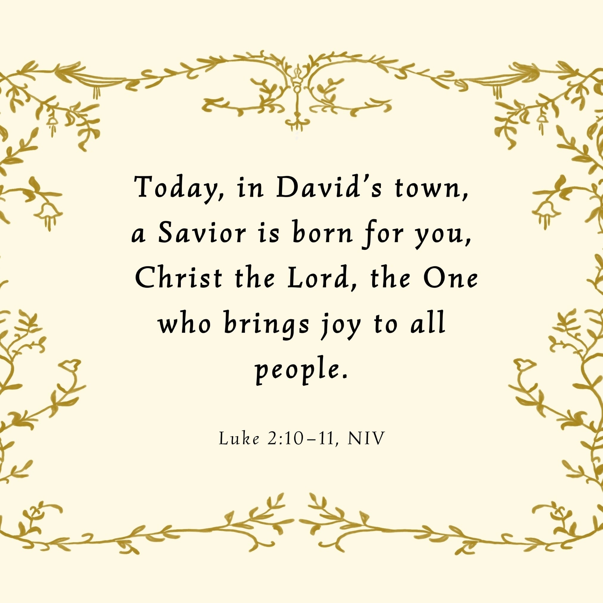 A Savior Is Born Scripture Wall Art