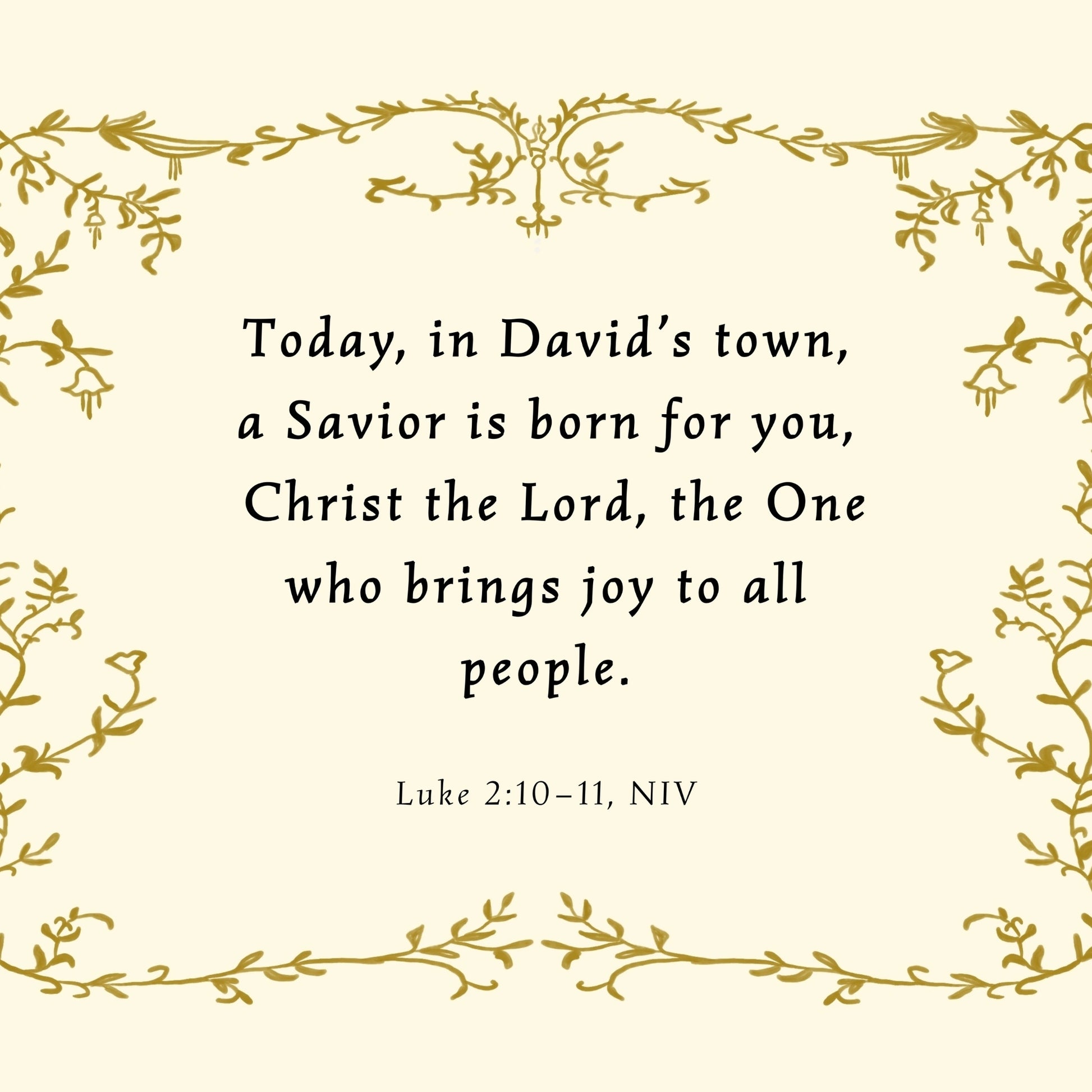 A Savior Is Born Scripture Wall Art