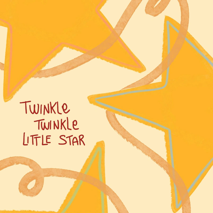 Twinkle Twinkle Little Star Nursery Print - Cute Kids Wall Art
