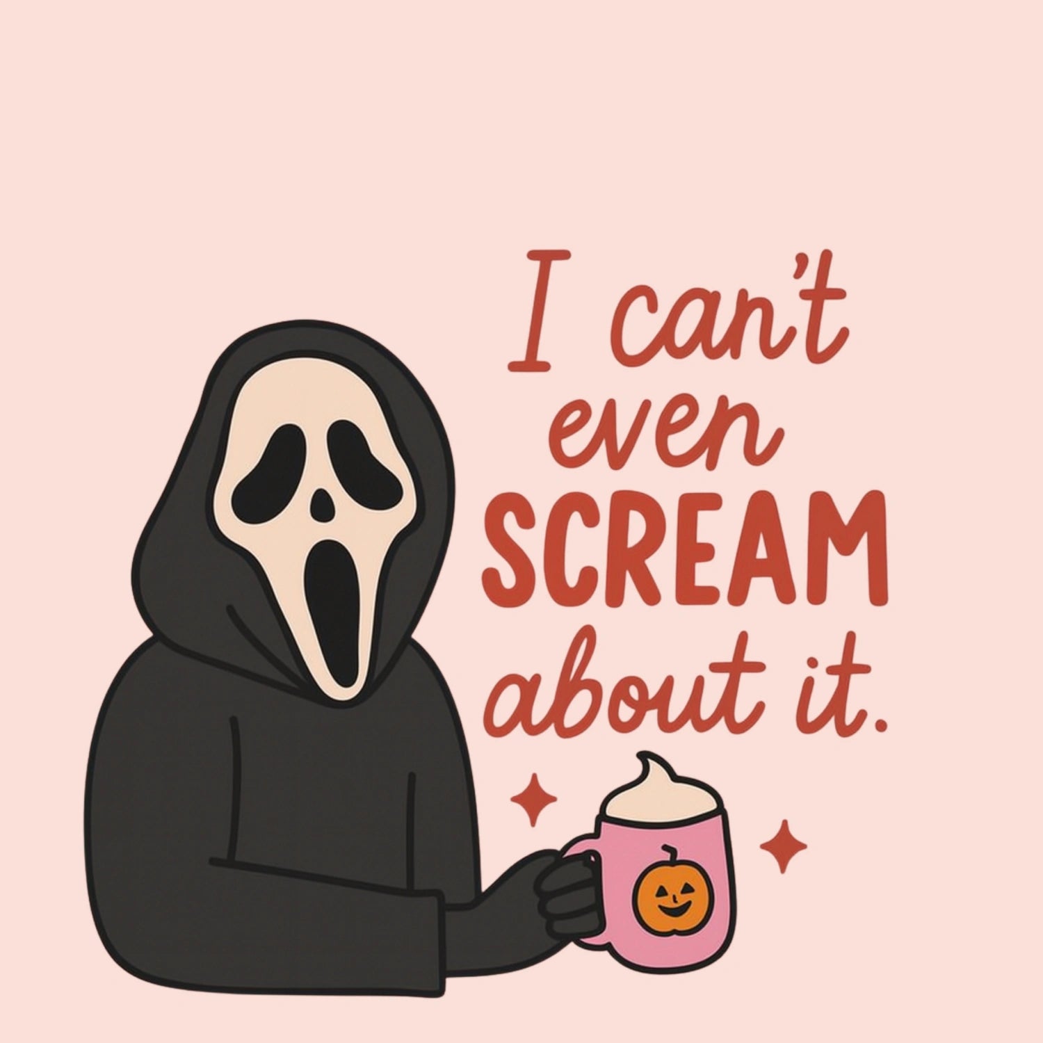 Funny Scream Poster – Halloween Print