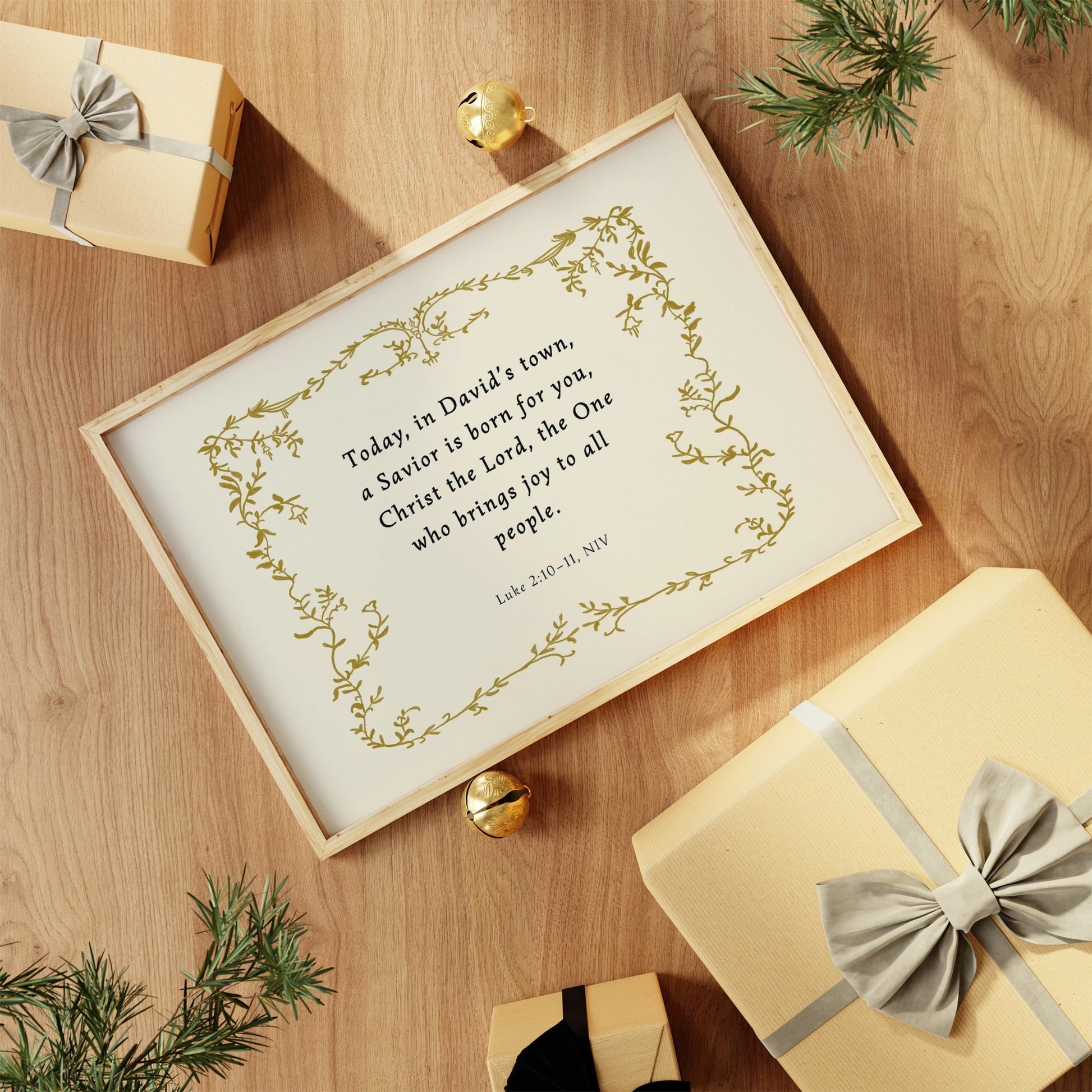 A Savior Is Born Scripture Wall Art