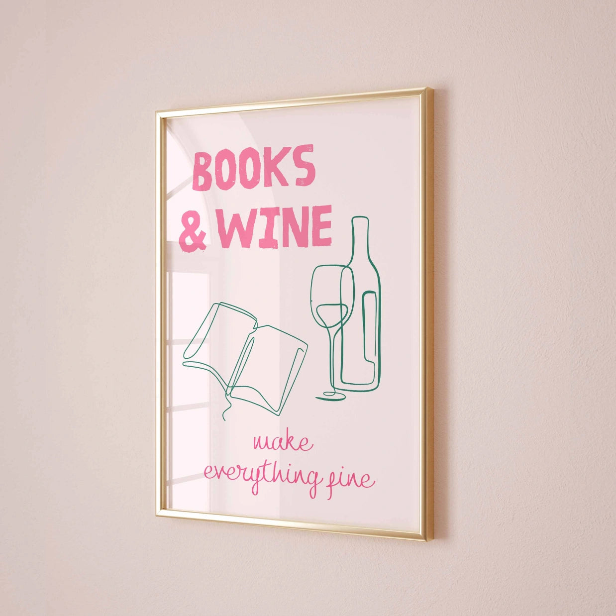 Libri e vino - Stampa rosa libresca