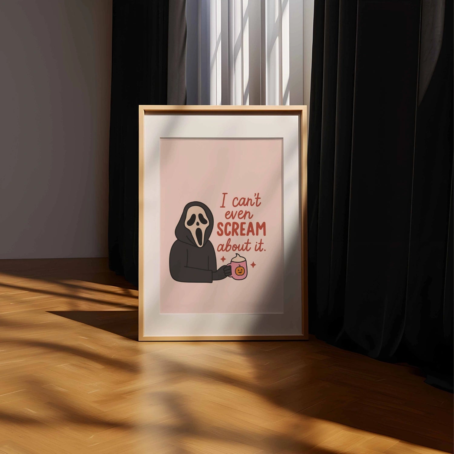 Funny Scream Poster – Halloween Print