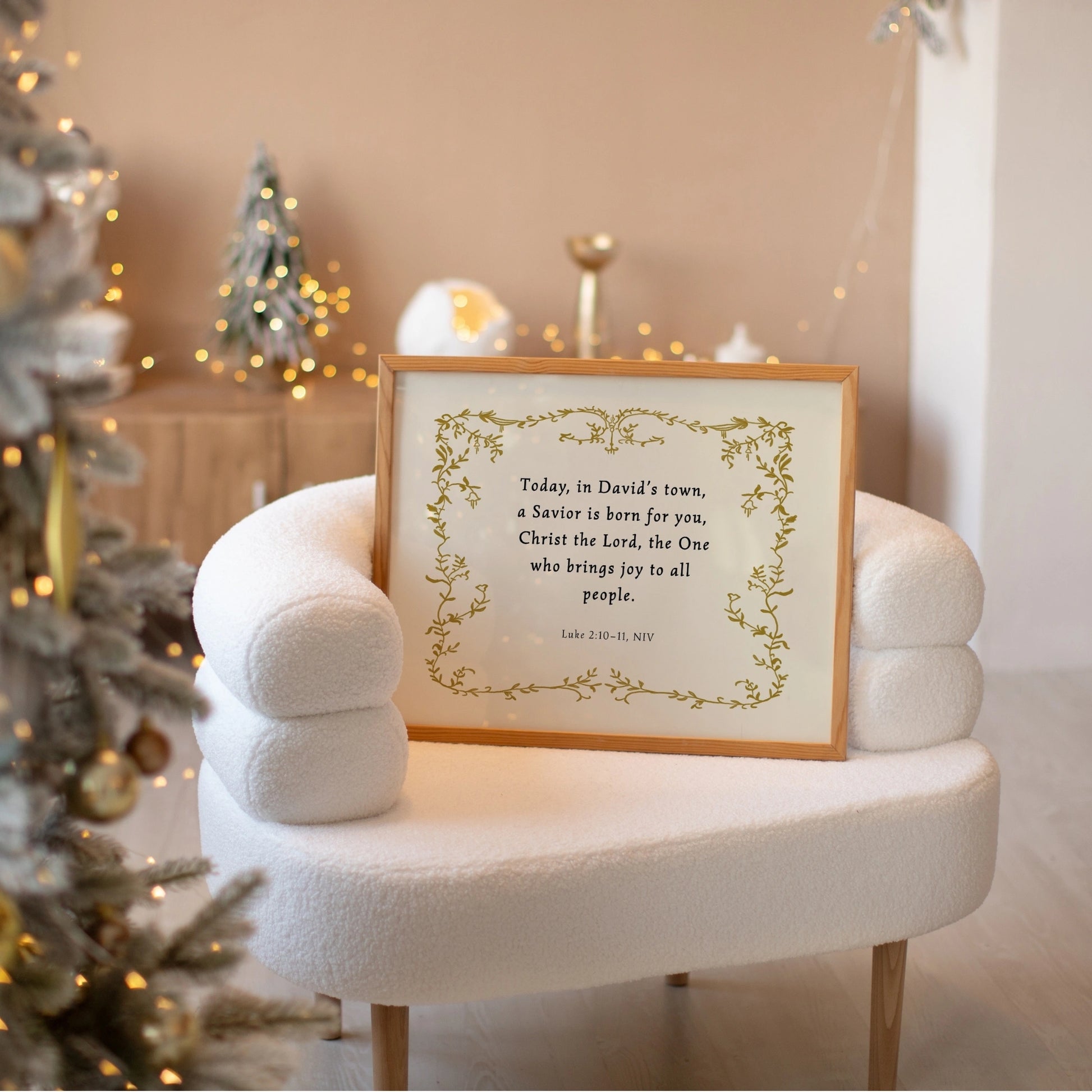 A Savior Is Born Scripture Wall Art