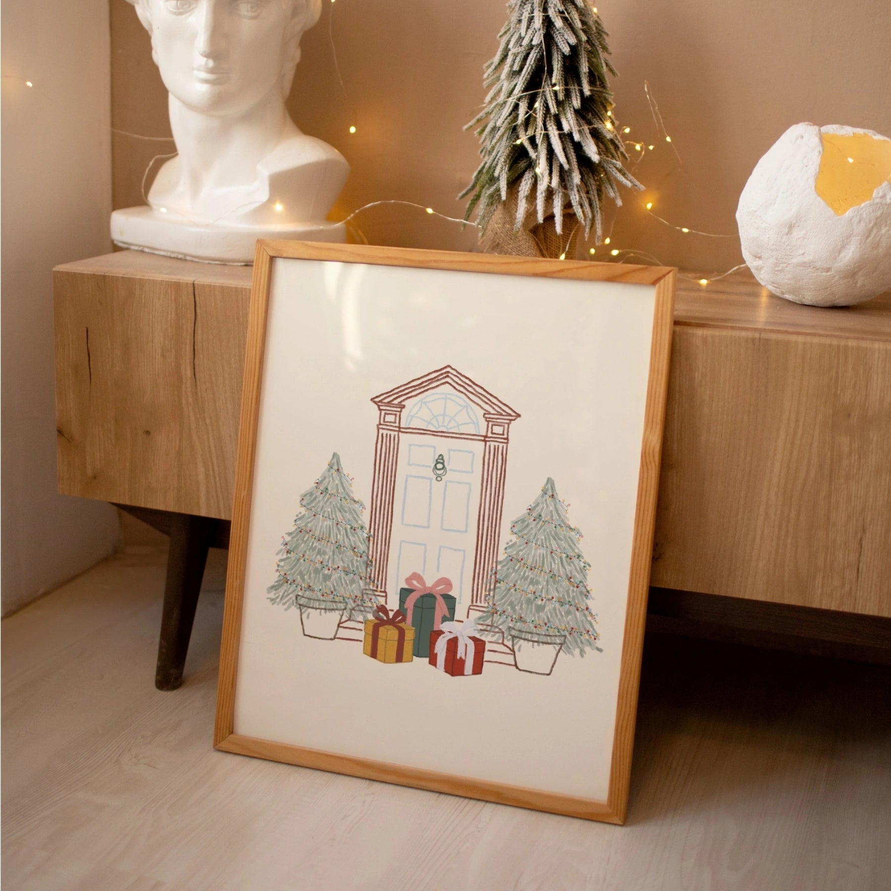 Christmas Front Door Wall Art