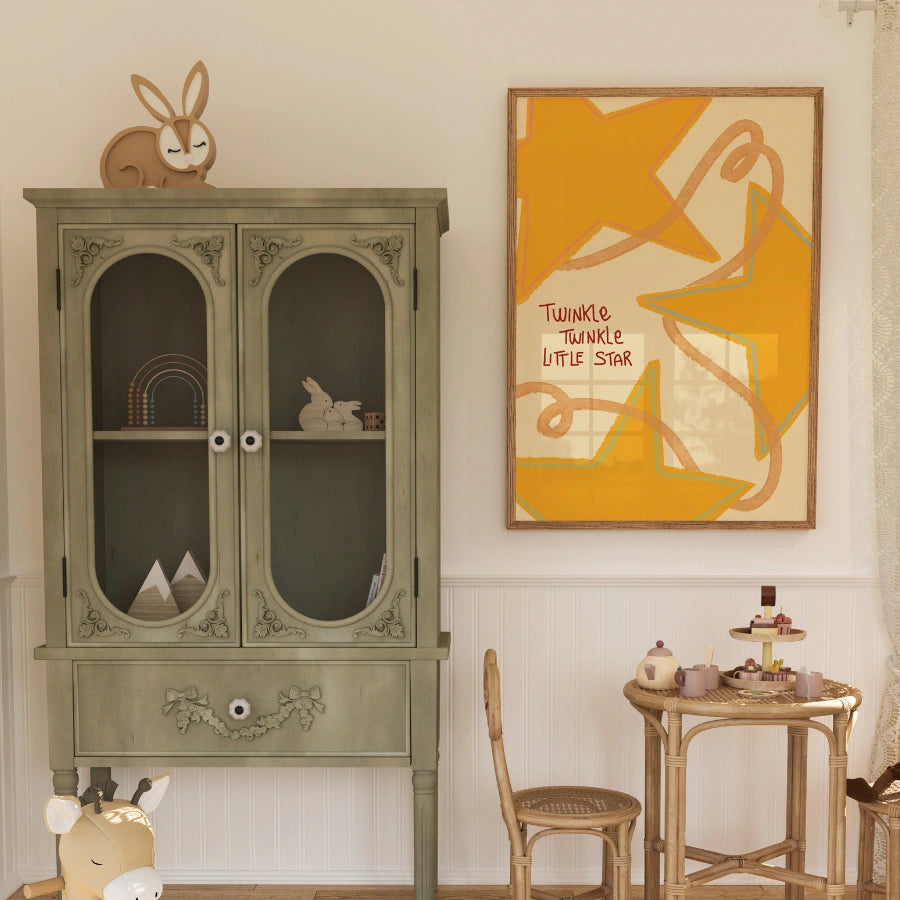 Twinkle Twinkle Little Star Nursery Print - Cute Kids Wall Art