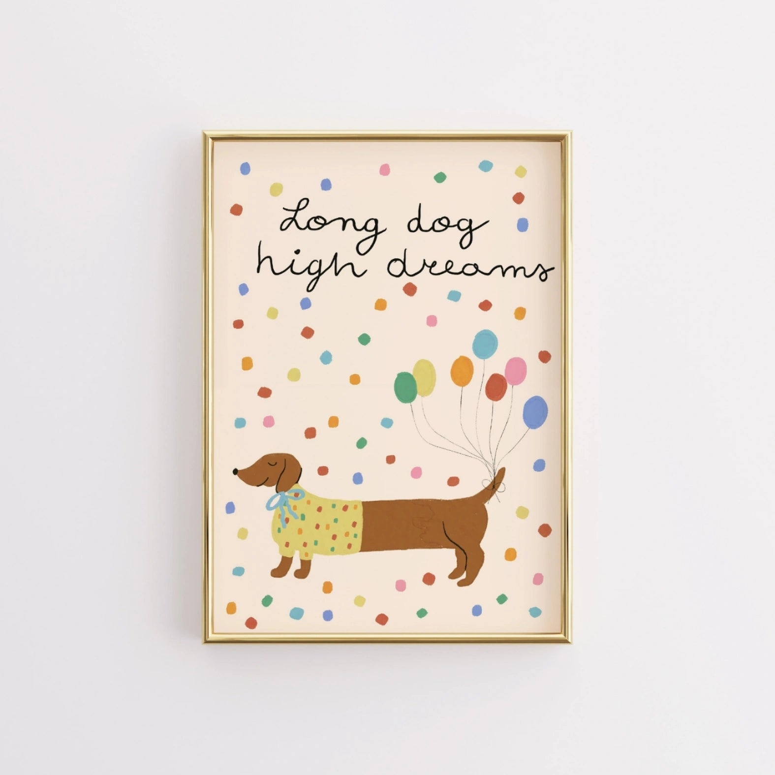 Cute Dachshund Wall Art