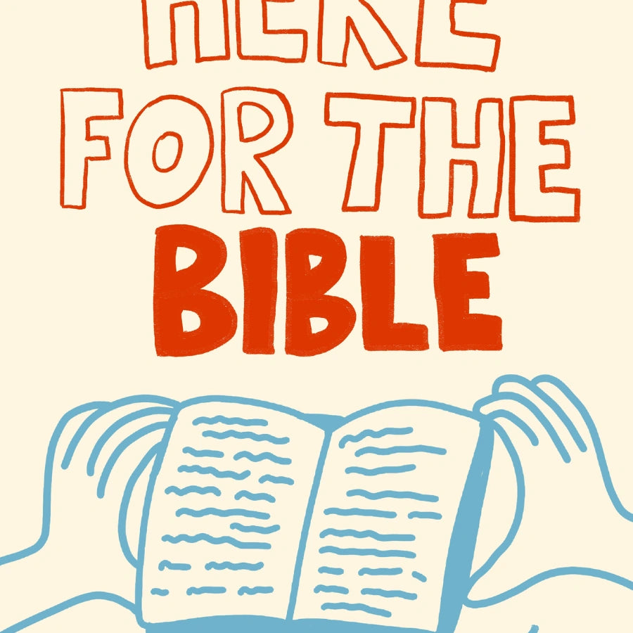 Here for the Bible Christian Wall Art – Bold Scripture Reading Print