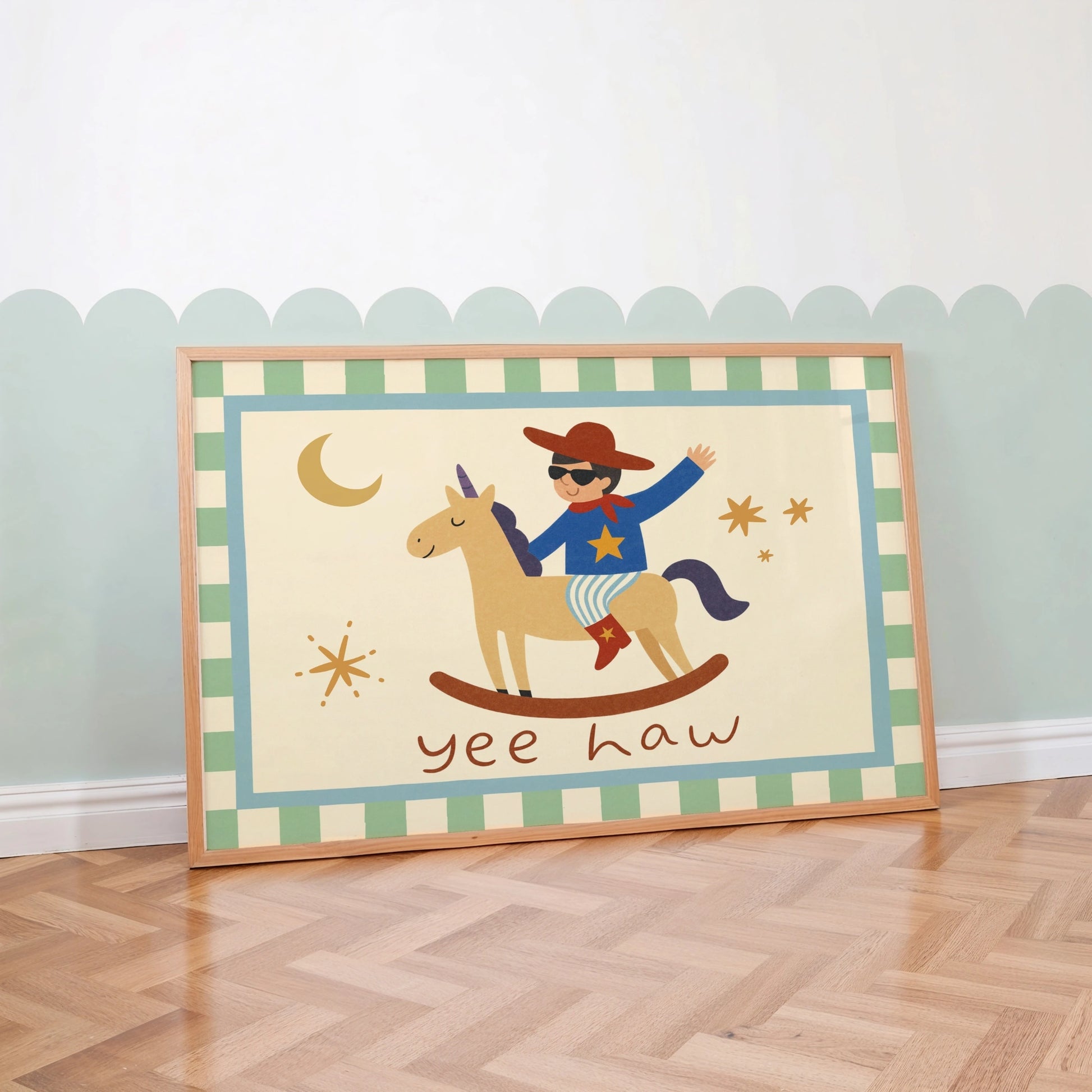 Stampa per bambini Cowboy Yee Haw