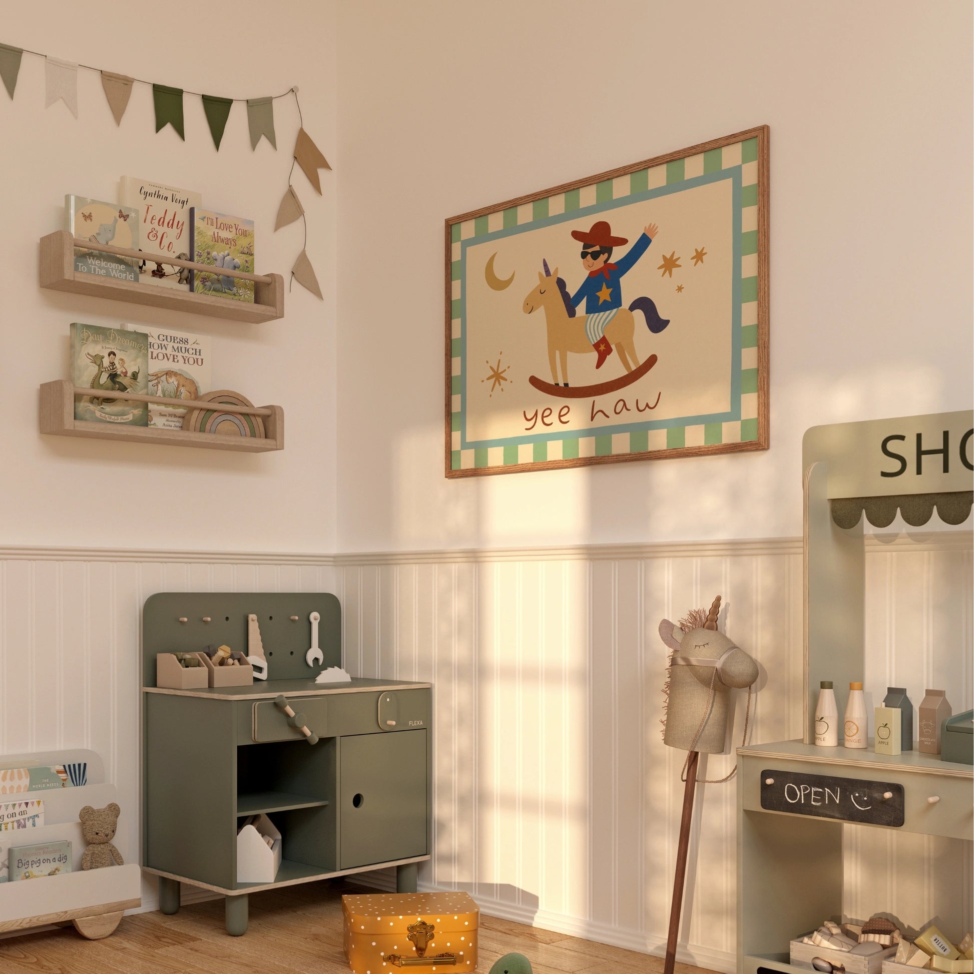 Stampa per bambini Cowboy Yee Haw