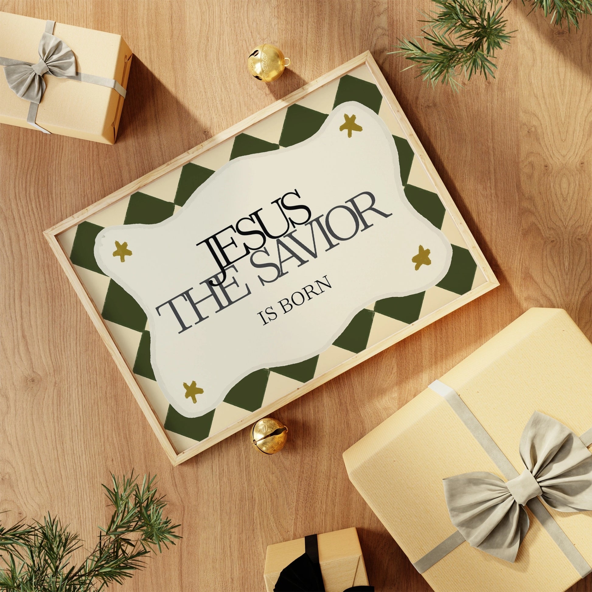 Jesus the Savior Is Born Christmas Print