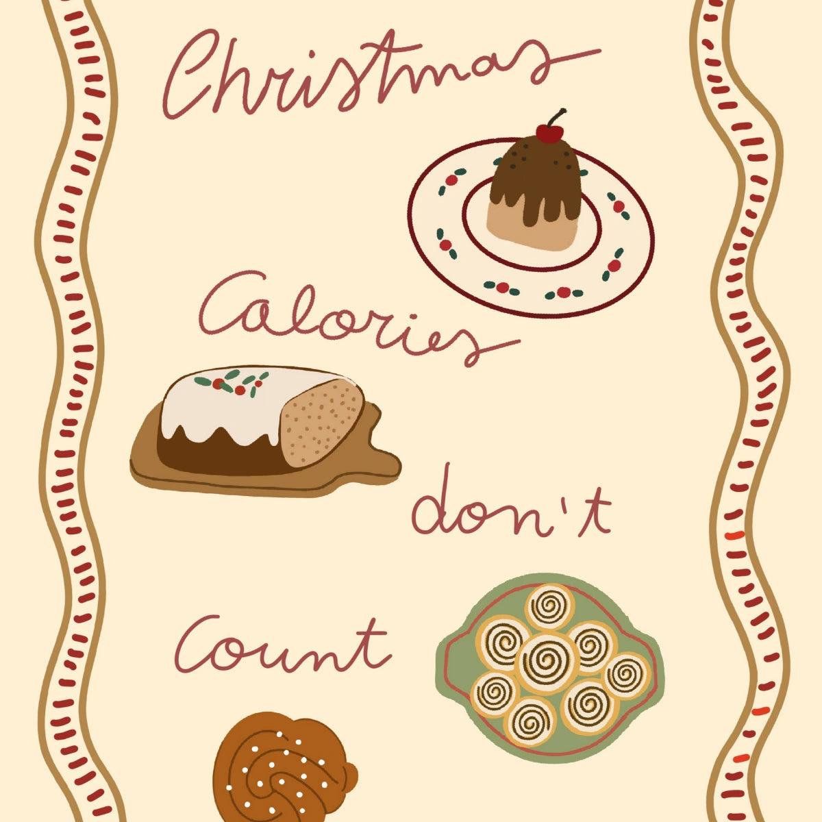 Christmas Calories Don’t Count Print