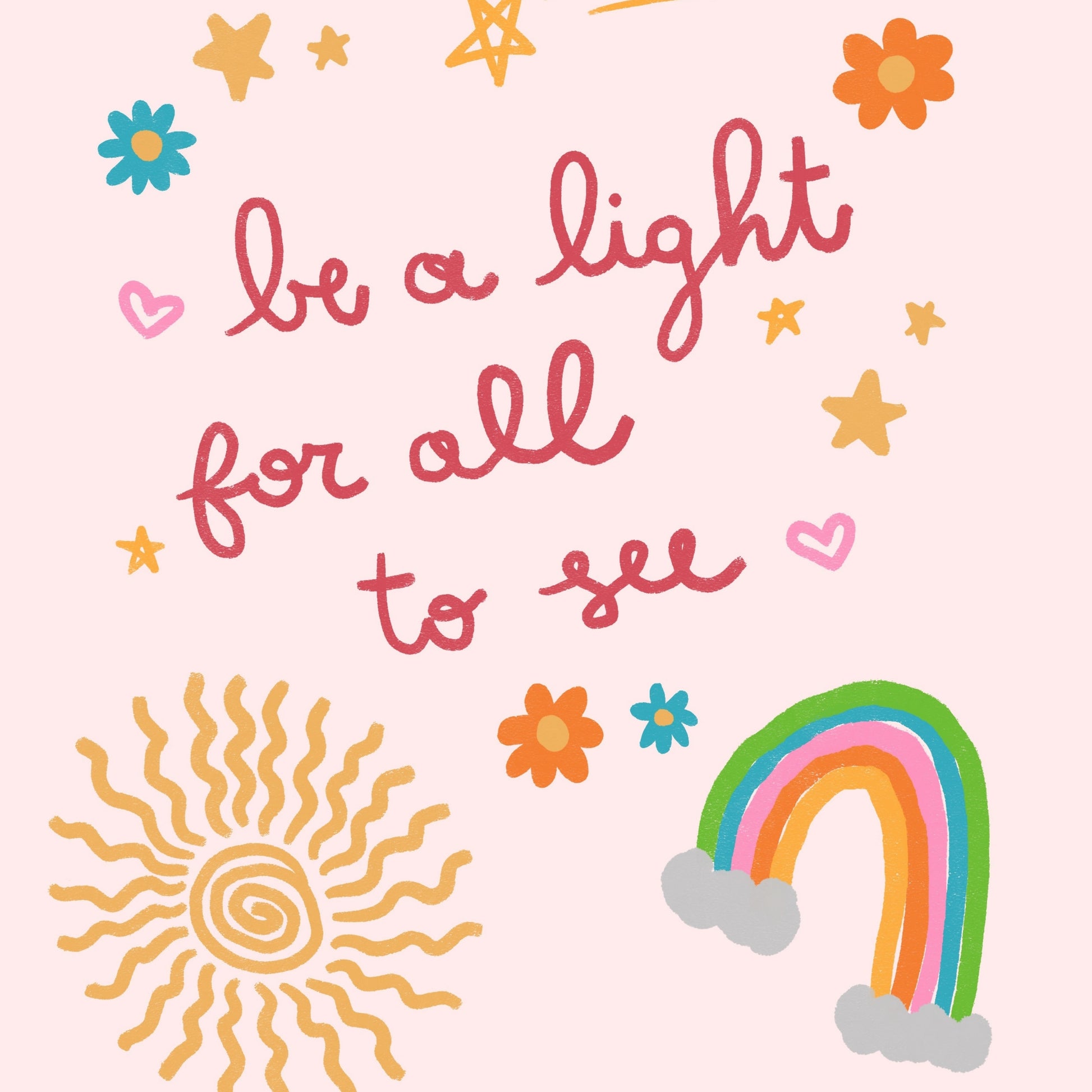 Be a Light for All to See Wall Art – Christian Kids Room Decor
