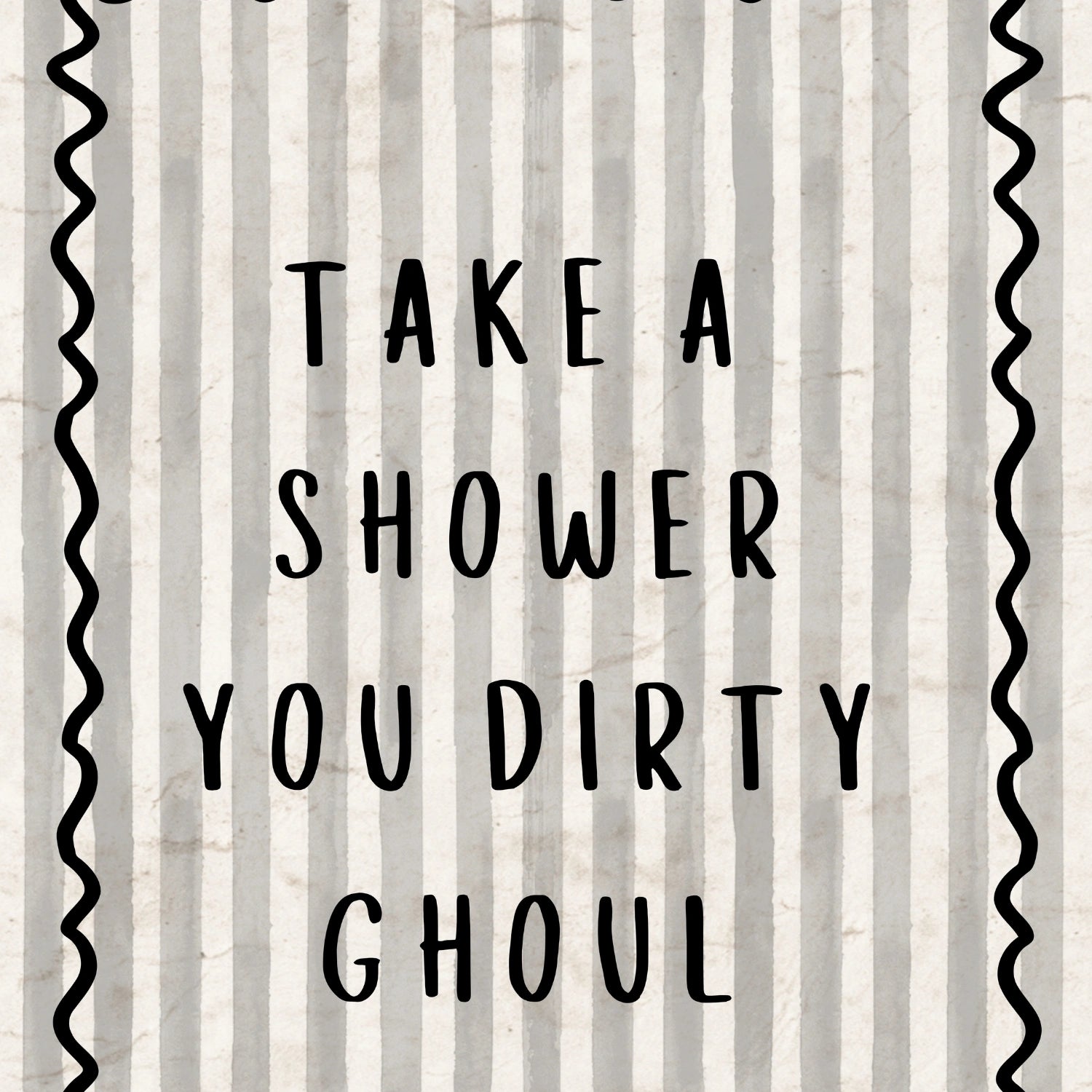 Funny Halloween Bathroom Wall Art