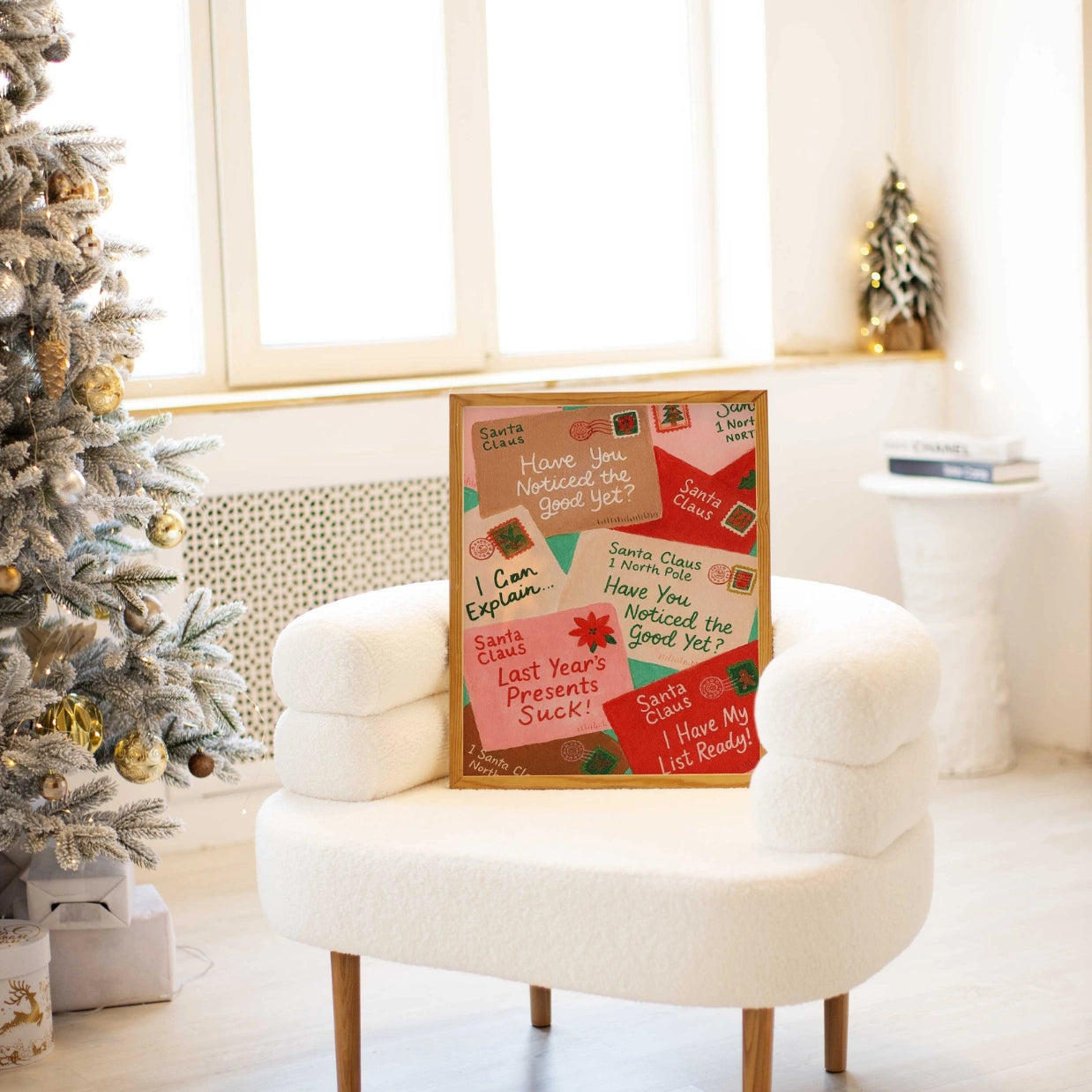 Funny Santa Letters Wall Art