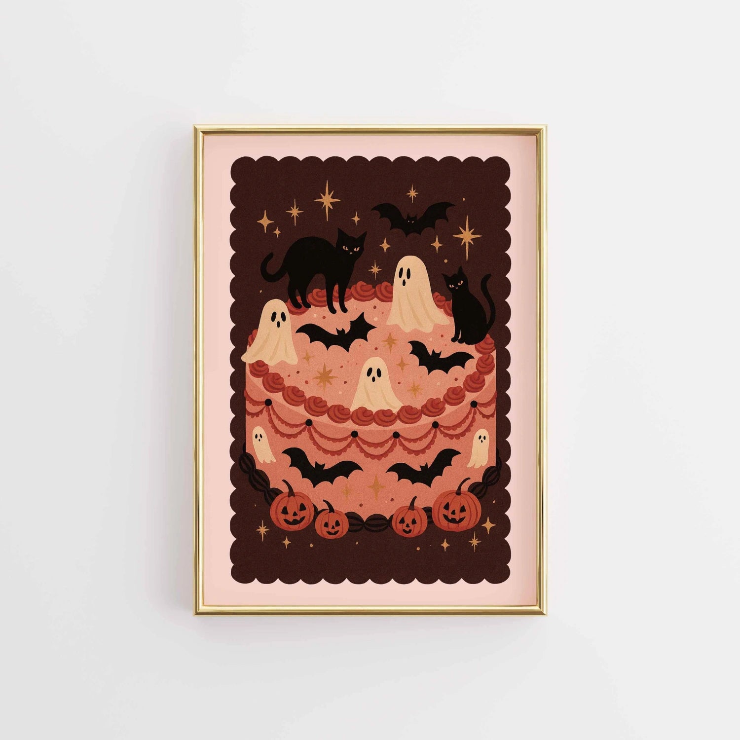 Halloween Cake Wall Art – Cute  Print