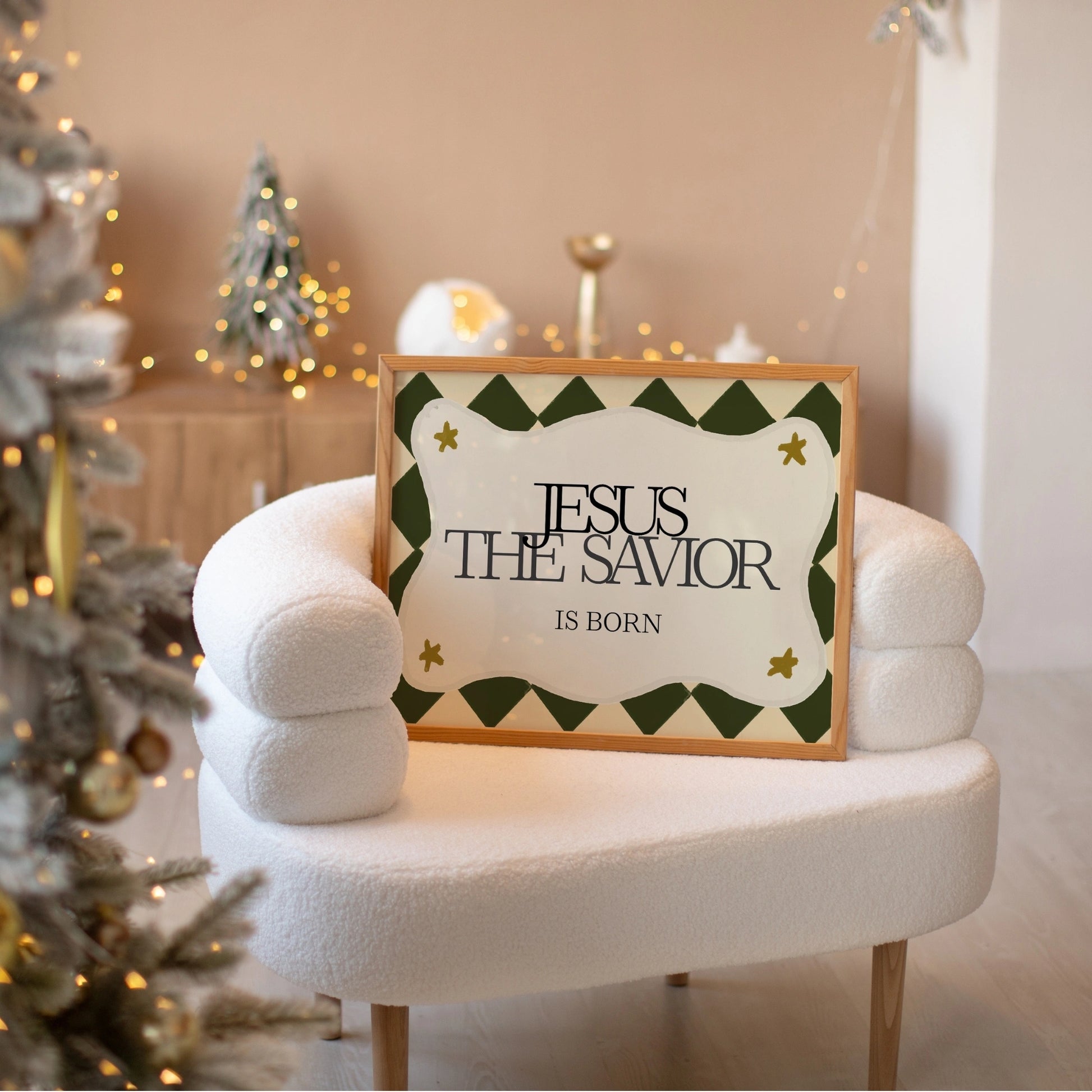 Jesus the Savior Is Born Christmas Print