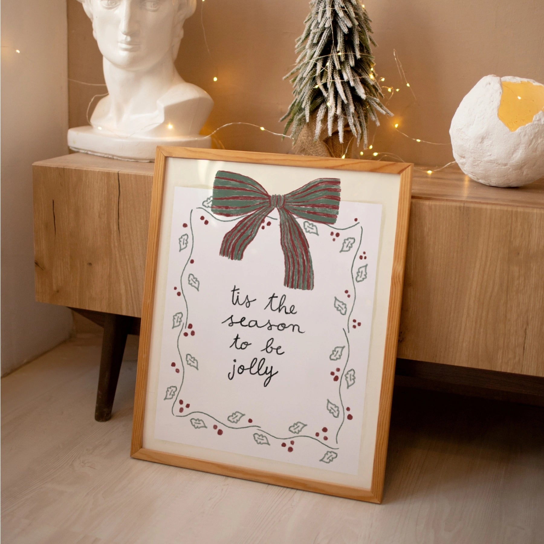 ’Tis the Season to Be Jolly Christmas Wall Art