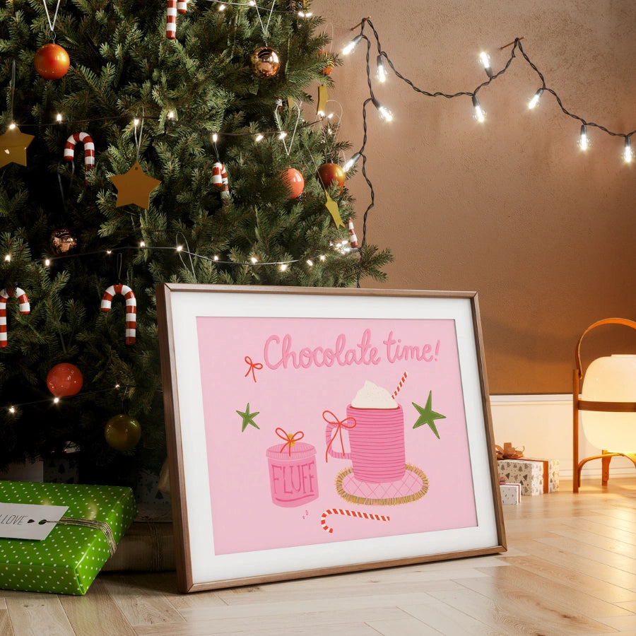 Chocolate Time Wall Art – Crayon Holiday Decor