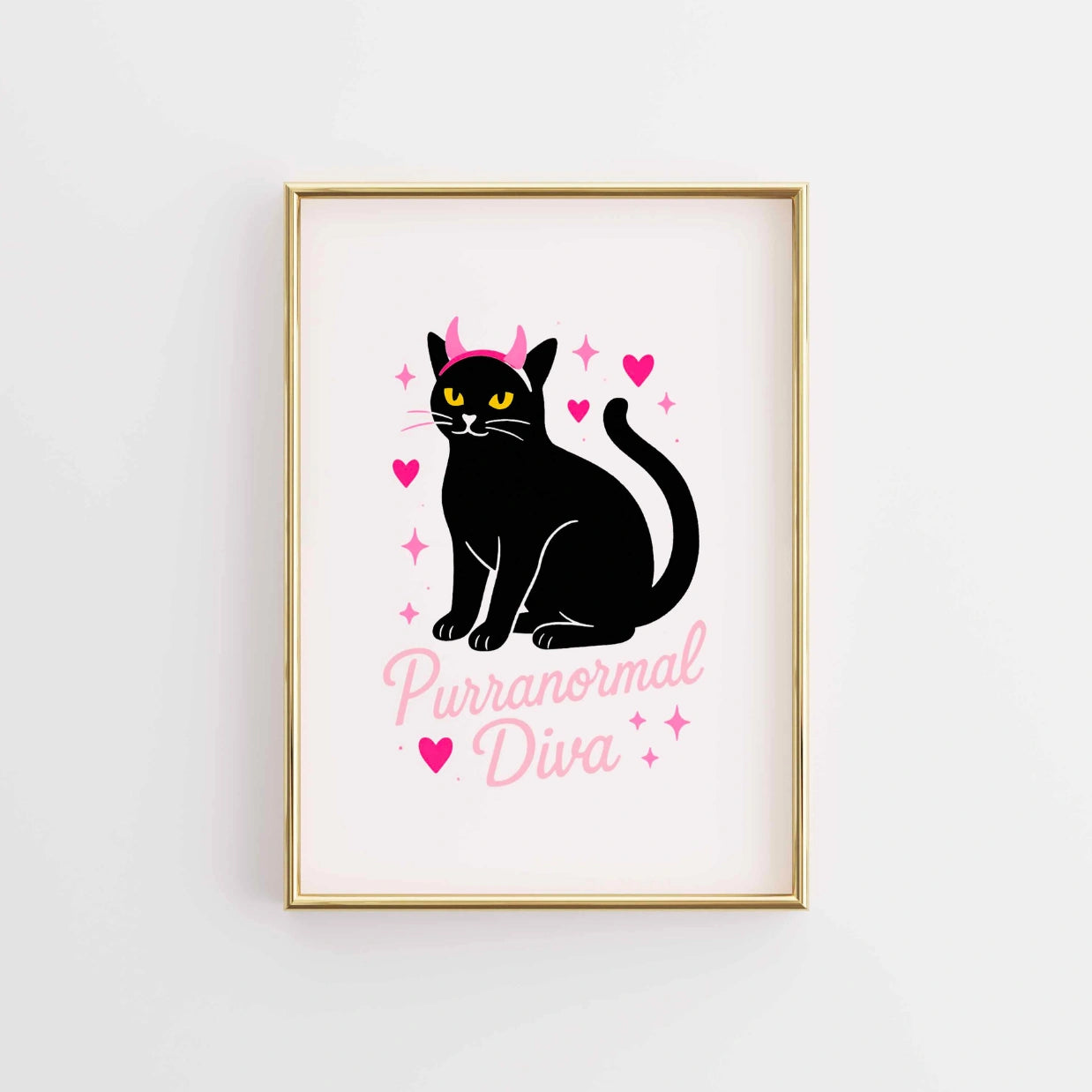 Witch Cat Bathroom – Funny Halloween Print
