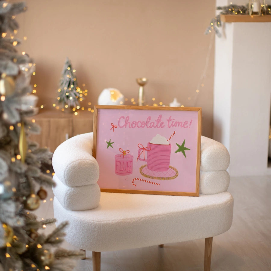 Chocolate Time Wall Art – Crayon Holiday Decor