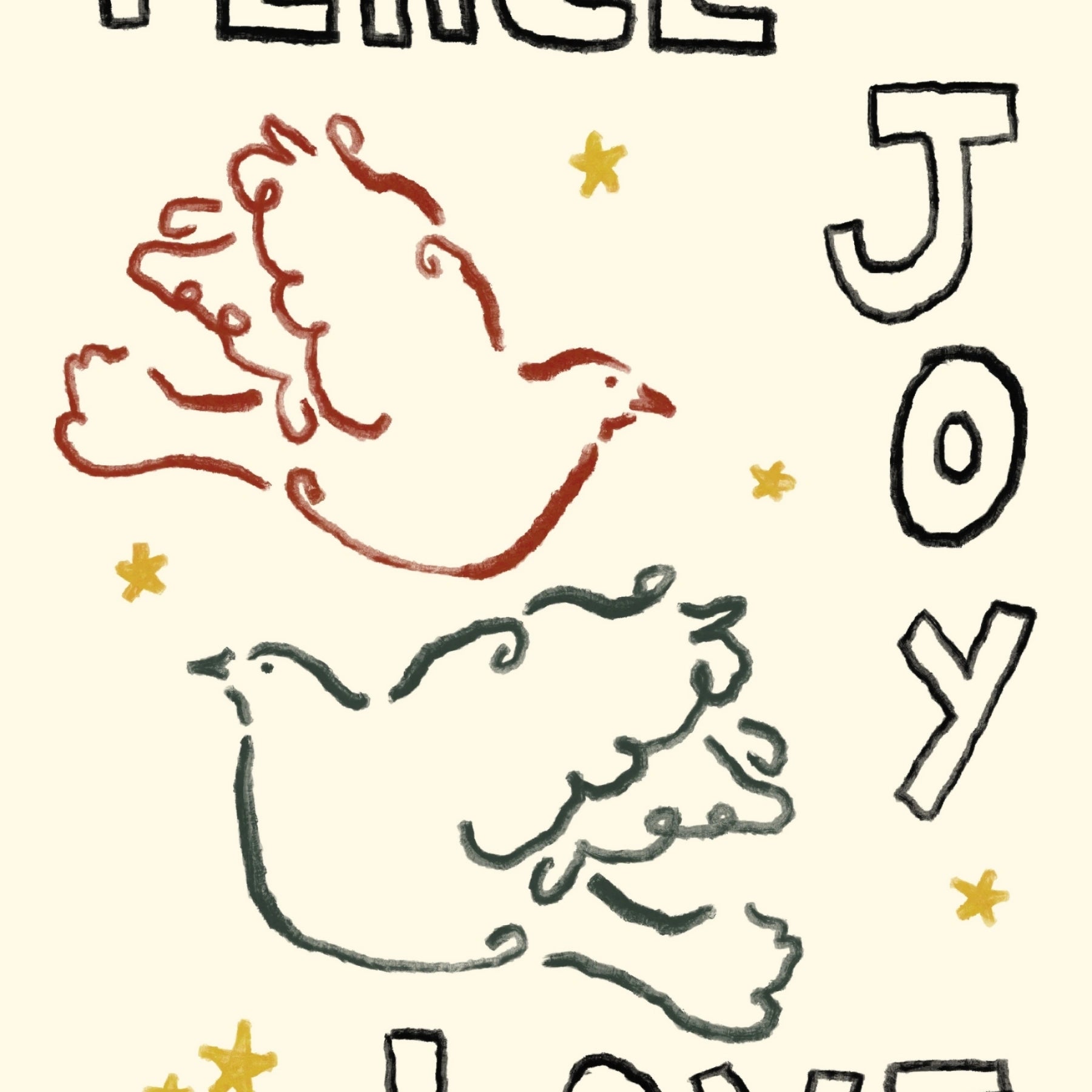 Peace Joy Love Christmas Wall Art