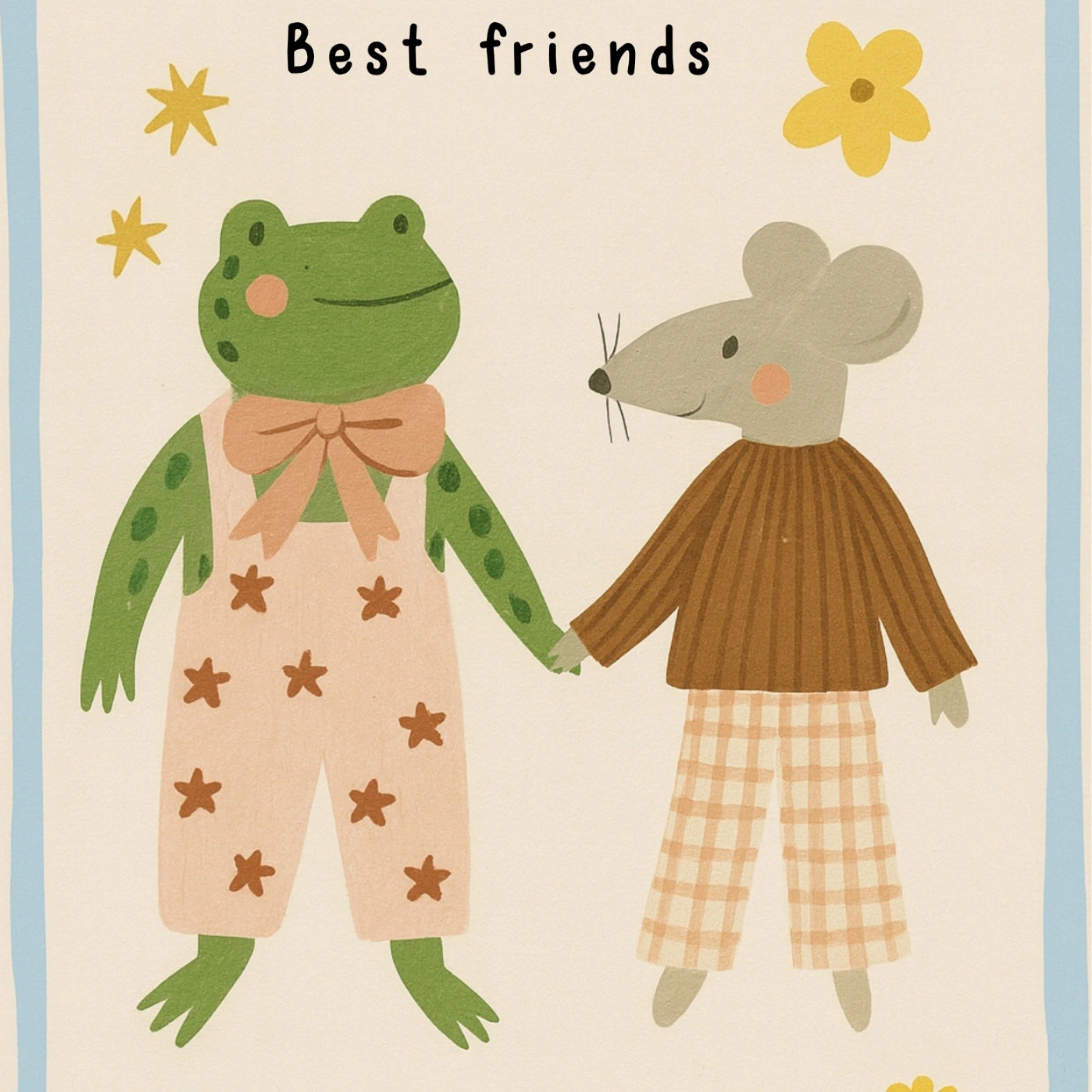 frog and mouse art