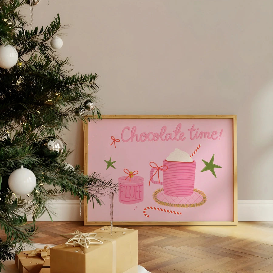 Chocolate Time Wall Art – Crayon Holiday Decor